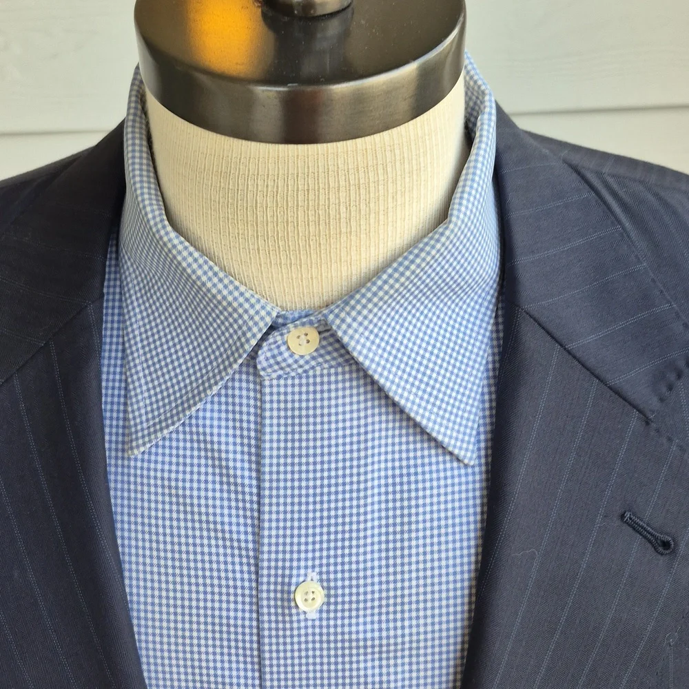 CANALI Italy Exclusive Collection Striped Super 180s‎ Wool Mens 44 R Sport Coat